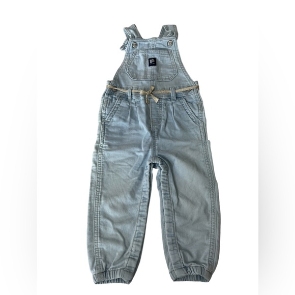 OSHKOSH B’gosh Light Wash Denim Overalls 24m - Picture 1 of 5